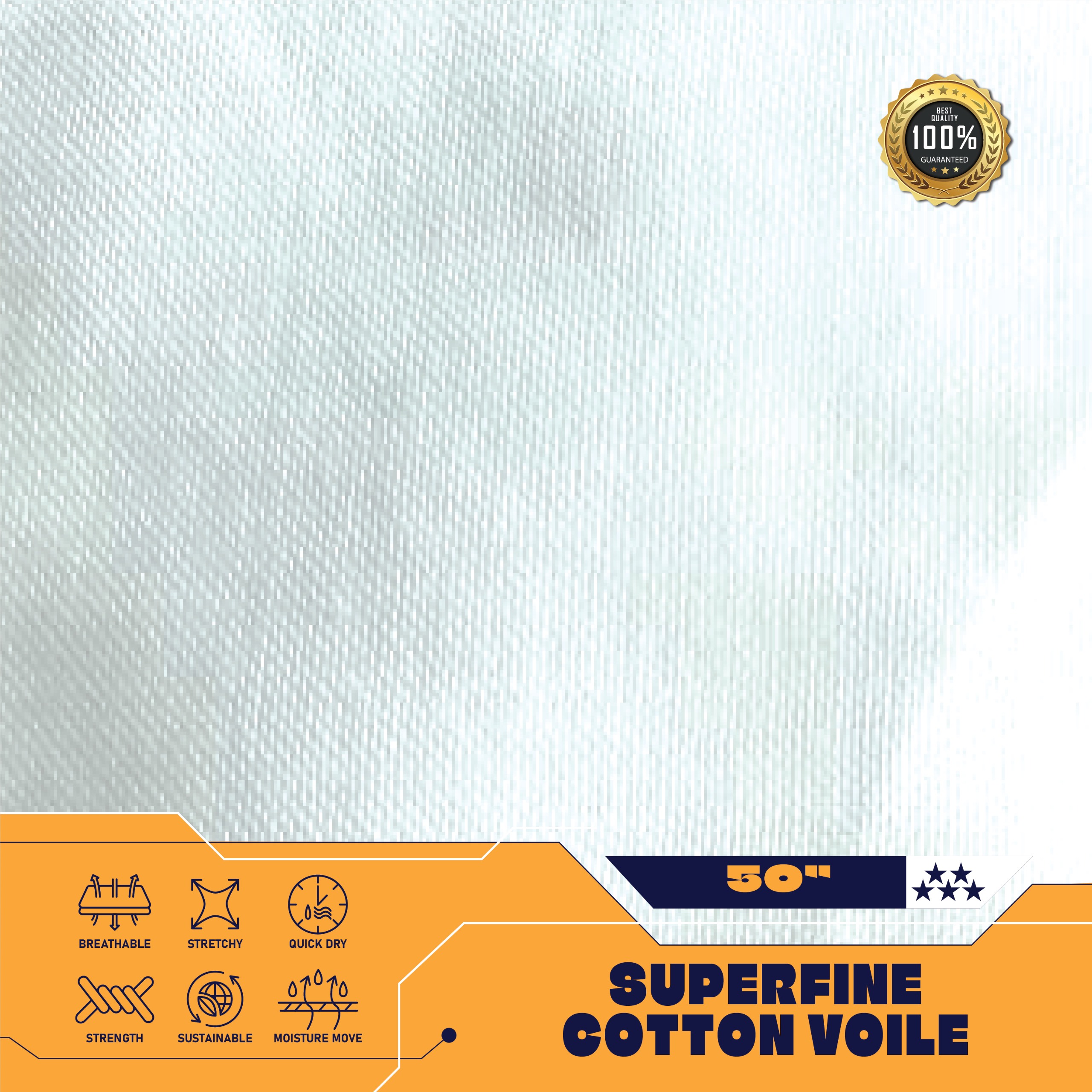 Superfine Cotton Voile 50